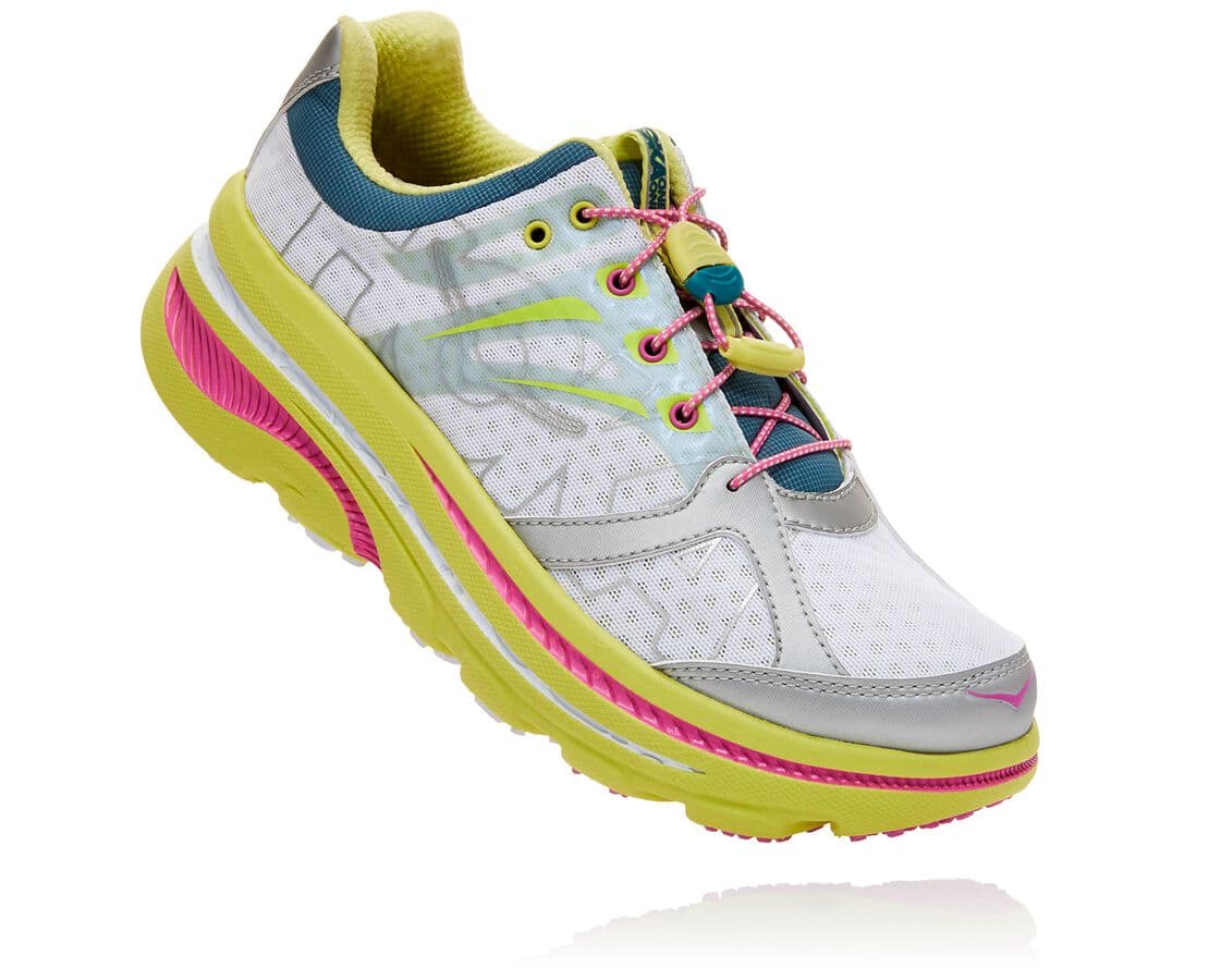 Hoka One One Ov X Hoka Bondi B South Africa - Womens Road Running Shoes - Light Green / Pink,ZFGLU-3